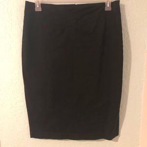 Black pencil skirt
